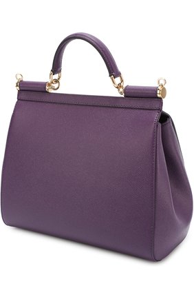 Женская сумка sicily medium new DOLCE & GABBANA сиреневая цвета, арт. 0116/BB6235/A1001 купить в ЦУМ | Фото №3 Сумка Sicily medium new Dolce & Gabbana сиреневая цвета | Фото №3