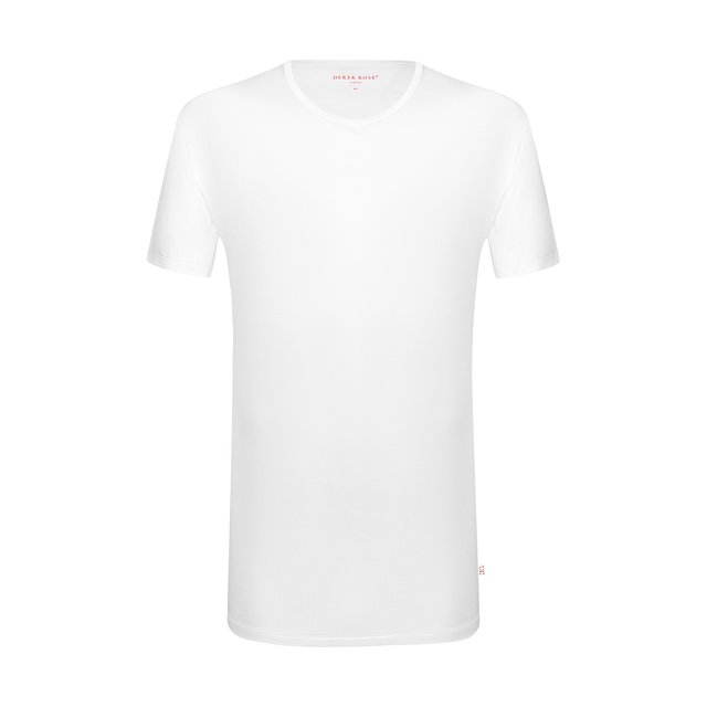 Хлопковая футболка с круглым вырезом DEREK ROSE 2087102