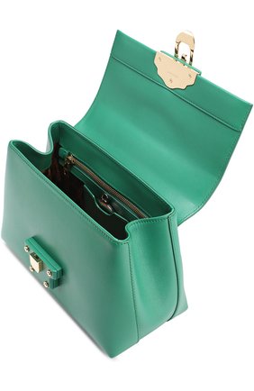 Женская сумка lucia small с декорированной ручкой DOLCE & GABBANA зеленая цвета, арт. 0116/BB6312/AI286 купить в ЦУМ | Фото №4 Сумка Lucia small с декорированной ручкой Dolce & Gabbana зеленая цвета | Фото №4