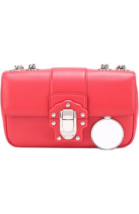 Женская сумка lucia small на цепочке DOLCE & GABBANA красная цвета, арт. 0116/BB6344/AI322 купить в ЦУМ | Фото №5 Сумка Lucia small на цепочке Dolce & Gabbana красная цвета | Фото №5