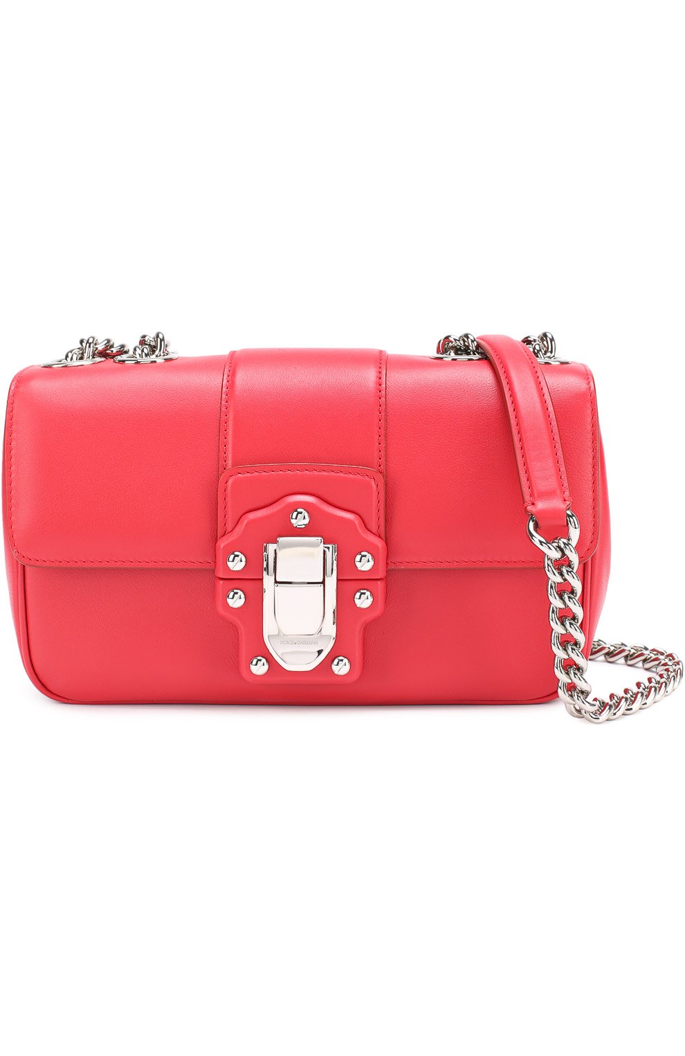 Женская сумка lucia small на цепочке DOLCE & GABBANA красная цвета, арт. 0116/BB6344/AI322 купить в ЦУМ | Фото №6 Сумка Lucia small на цепочке Dolce & Gabbana красная цвета | Фото №6