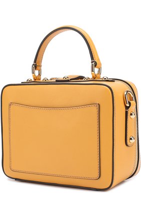 Сумка Dolce Soft с отделкой кристаллами Dolce & Gabbana, желтого цвета, арт. 0116/BB5953/B5105 в ЦУМ | Фото №2 Сумка Dolce Soft с отделкой кристаллами Dolce & Gabbana желтого цвета | Фото №2