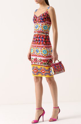 Женская сумка sicily small с принтом DOLCE & GABBANA разноцветная цвета, арт. 0116/BB6271/AC597 купить в ЦУМ | Фото №2 Сумка Sicily small с принтом Dolce & Gabbana разноцветная цвета | Фото №2