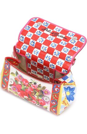 Женская сумка sicily small с принтом DOLCE & GABBANA разноцветная цвета, арт. 0116/BB6271/AC597 купить в ЦУМ | Фото №4 Сумка Sicily small с принтом Dolce & Gabbana разноцветная цвета | Фото №4