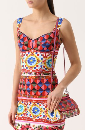 Женская сумка sicily small с принтом DOLCE & GABBANA разноцветная цвета, арт. 0116/BB6271/AC597 купить в ЦУМ | Фото №5 Сумка Sicily small с принтом Dolce & Gabbana разноцветная цвета | Фото №5