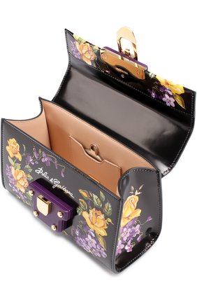 Сумка Lucia с росписью Dolce & Gabbana, фиолетового цвета, арт. 0116/BB6297/AI216 в ЦУМ | Фото №3 Сумка Lucia с росписью Dolce & Gabbana фиолетового цвета | Фото №3
