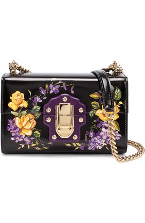 Сумка Lucia с росписью Dolce & Gabbana, фиолетового цвета, арт. 0116/BB6297/AI216 в ЦУМ | Фото №5 Сумка Lucia с росписью Dolce & Gabbana фиолетового цвета | Фото №5