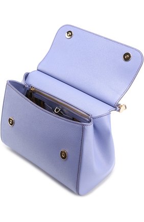 Сумка Sicily medium с отделкой кристаллами Dolce & Gabbana, фиолетового цвета, арт. 0116/BB6002/B5128 в ЦУМ | Фото №4 Сумка Sicily medium с отделкой кристаллами Dolce & Gabbana фиолетового цвета | Фото №4