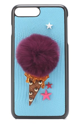 Кожаный чехол для iPhone 7 Plus с аппликацией Dolce & Gabbana, цвет , арт. 0116/BI2236/AI306 в ЦУМ | Фото №1 Кожаный чехол для iPhone 7 Plus с аппликацией Dolce & Gabbana | Фото №1