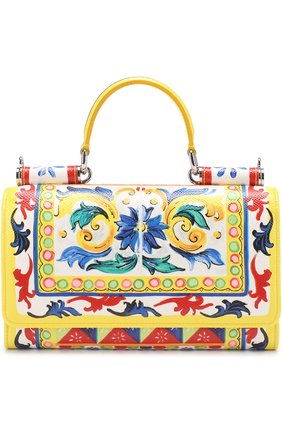 Сумка Sicily Von с принтом Dolce & Gabbana, разноцветного цвета, арт. 0116/BI0671/AC597 в ЦУМ | Фото №1 Сумка Sicily Von с принтом Dolce & Gabbana разноцветного цвета | Фото №1
