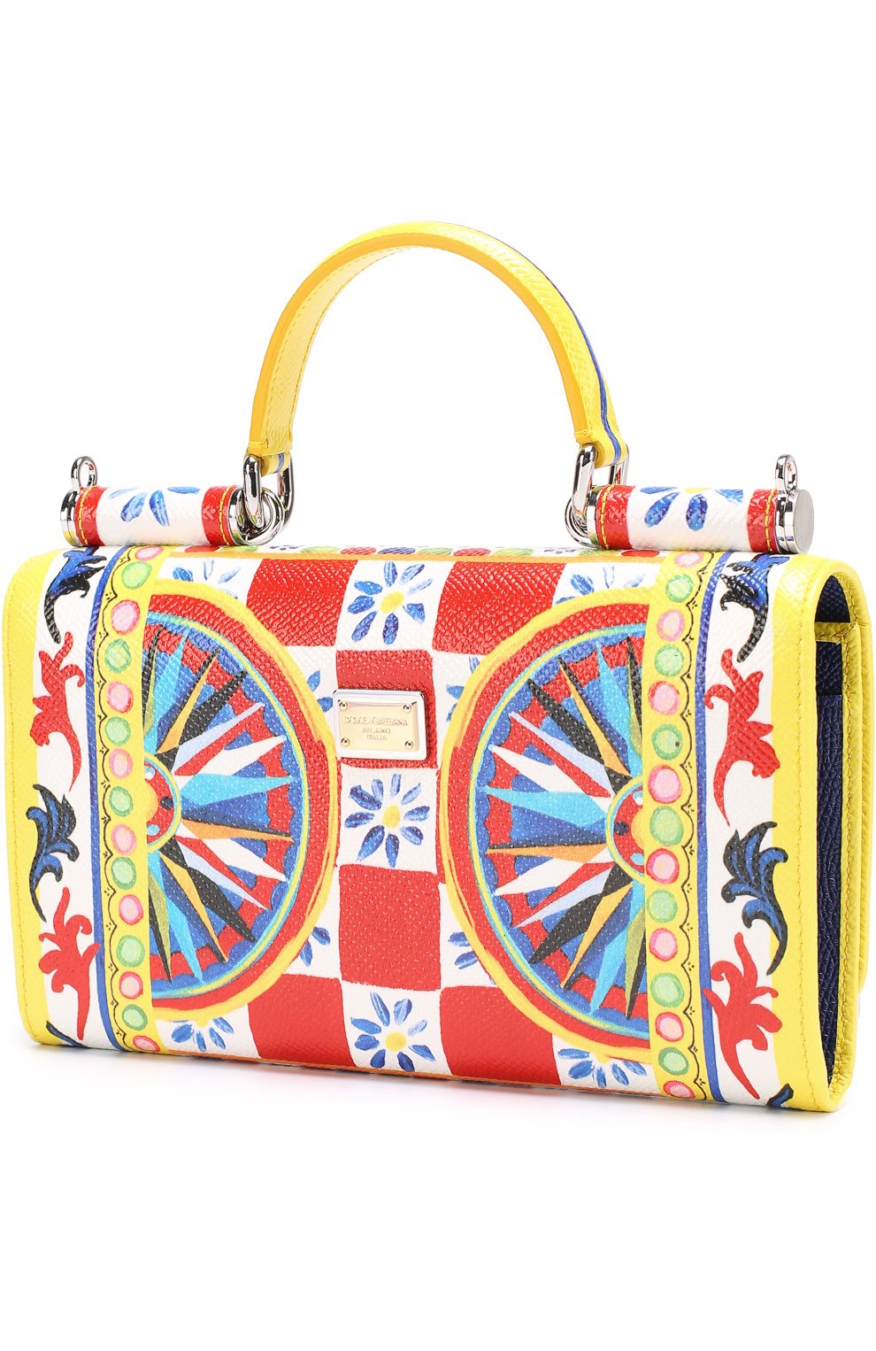 Сумка Sicily Von с принтом Dolce & Gabbana, разноцветного цвета, арт. 0116/BI0671/AC597 в ЦУМ | Фото №3 Сумка Sicily Von с принтом Dolce & Gabbana разноцветного цвета | Фото №3
