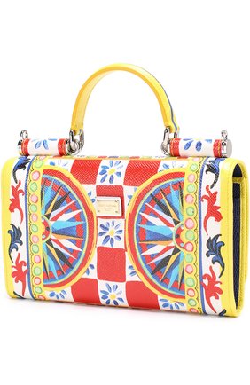 Сумка Sicily Von с принтом Dolce & Gabbana, разноцветного цвета, арт. 0116/BI0671/AC597 в ЦУМ | Фото №3 Сумка Sicily Von с принтом Dolce & Gabbana разноцветного цвета | Фото №3