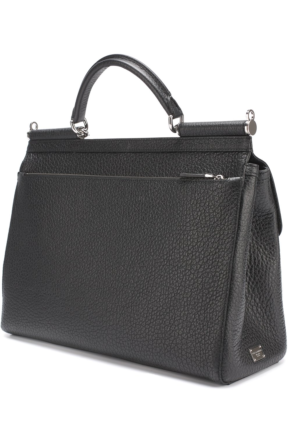 Мужская черная кожаная дорожная сумка sicily Dolce & Gabbana, арт. 0115/BM1403/AC940 купить в ЦУМ | Фото №2 Кожаная дорожная сумка Sicily Dolce & Gabbana черная | Фото №2