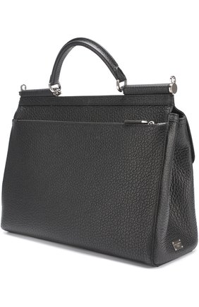 Мужская черная кожаная дорожная сумка sicily Dolce & Gabbana, арт. 0115/BM1403/AC940 купить в ЦУМ | Фото №2 Кожаная дорожная сумка Sicily Dolce & Gabbana черная | Фото №2