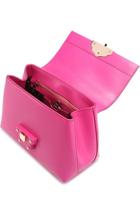 Женская сумка lucia small с декорированной ручкой DOLCE & GABBANA фуксия цвета, арт. 0116/BB6312/AI286 купить в ЦУМ | Фото №3 Сумка Lucia small с декорированной ручкой Dolce & Gabbana фуксия цвета | Фото №3