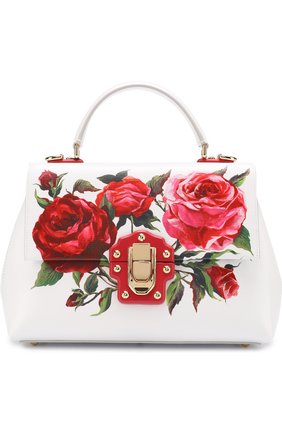 Женская сумка lucia medium с принтом DOLCE & GABBANA белая цвета, арт. 0116/BB6322/AI224 купить в ЦУМ | Фото №1 Сумка Lucia medium с принтом Dolce & Gabbana белая цвета | Фото №1