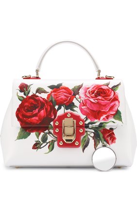 Женская сумка lucia medium с принтом DOLCE & GABBANA белая цвета, арт. 0116/BB6322/AI224 купить в ЦУМ | Фото №5 Сумка Lucia medium с принтом Dolce & Gabbana белая цвета | Фото №5