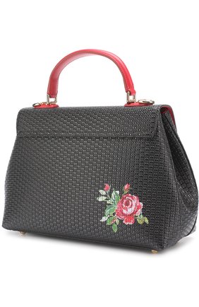 Женская сумка lucia medium с принтом DOLCE & GABBANA черная цвета, арт. 0116/BB6322/AI232 купить в ЦУМ | Фото №2 Сумка Lucia medium с принтом Dolce & Gabbana черная цвета | Фото №2