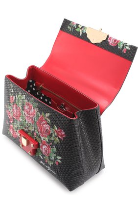 Женская сумка lucia medium с принтом DOLCE & GABBANA черная цвета, арт. 0116/BB6322/AI232 купить в ЦУМ | Фото №3 Сумка Lucia medium с принтом Dolce & Gabbana черная цвета | Фото №3