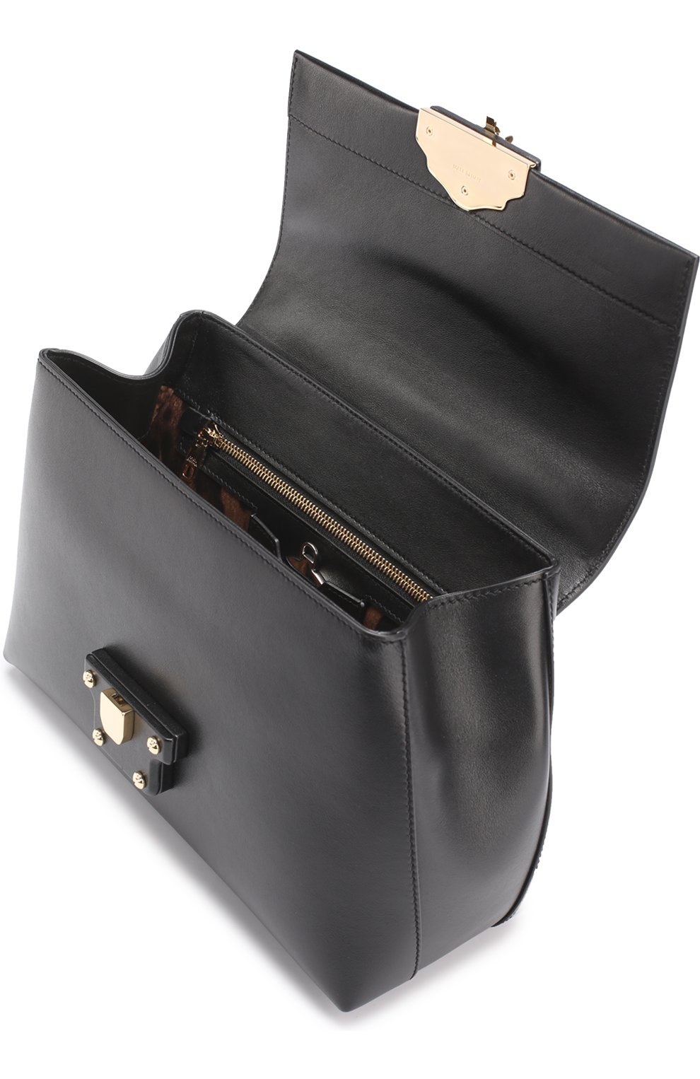 Женская сумка lucia medium с декорированной ручкой DOLCE & GABBANA черная цвета, арт. 0116/BB6322/AI286 купить в ЦУМ | Фото №3 Сумка Lucia medium с декорированной ручкой Dolce & Gabbana черная цвета | Фото №3