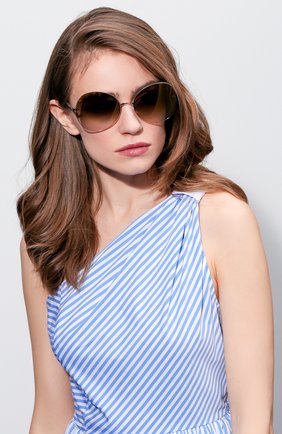 Женские коричневые солнцезащитные очки Oliver Peoples, арт. 1188S-50356U купить в ЦУМ | Фото №1 Солнцезащитные очки Oliver Peoples коричневые | Фото №1