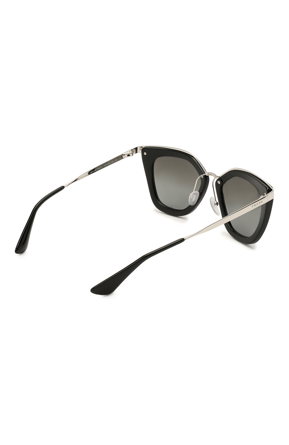 Женские солнцезащитные очки PRADA черного цвета по цене 21300 руб., арт. 53SS-1AB6N2 | Фото 4 Женские солнцезащитные очки PRADA черного цвета, арт. 53SS-1AB6N2 | Фото 4