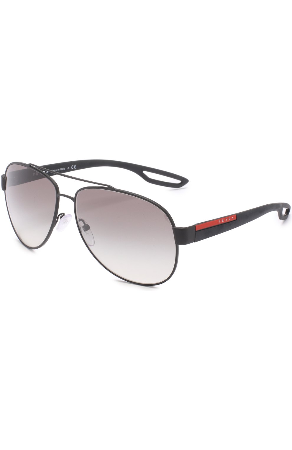 Мужские солнцезащитные очки prada linea rossa PRADA черного цвета, арт. 55QS-DG00A7 | Фото 1