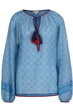 #GENDER# #color# блуза с принтом и контрастной отделкой Talitha, арт. TP199 купить в ЦУМ | Фото №1 Блуза с принтом и контрастной отделкой Talitha #color# | Фото №1