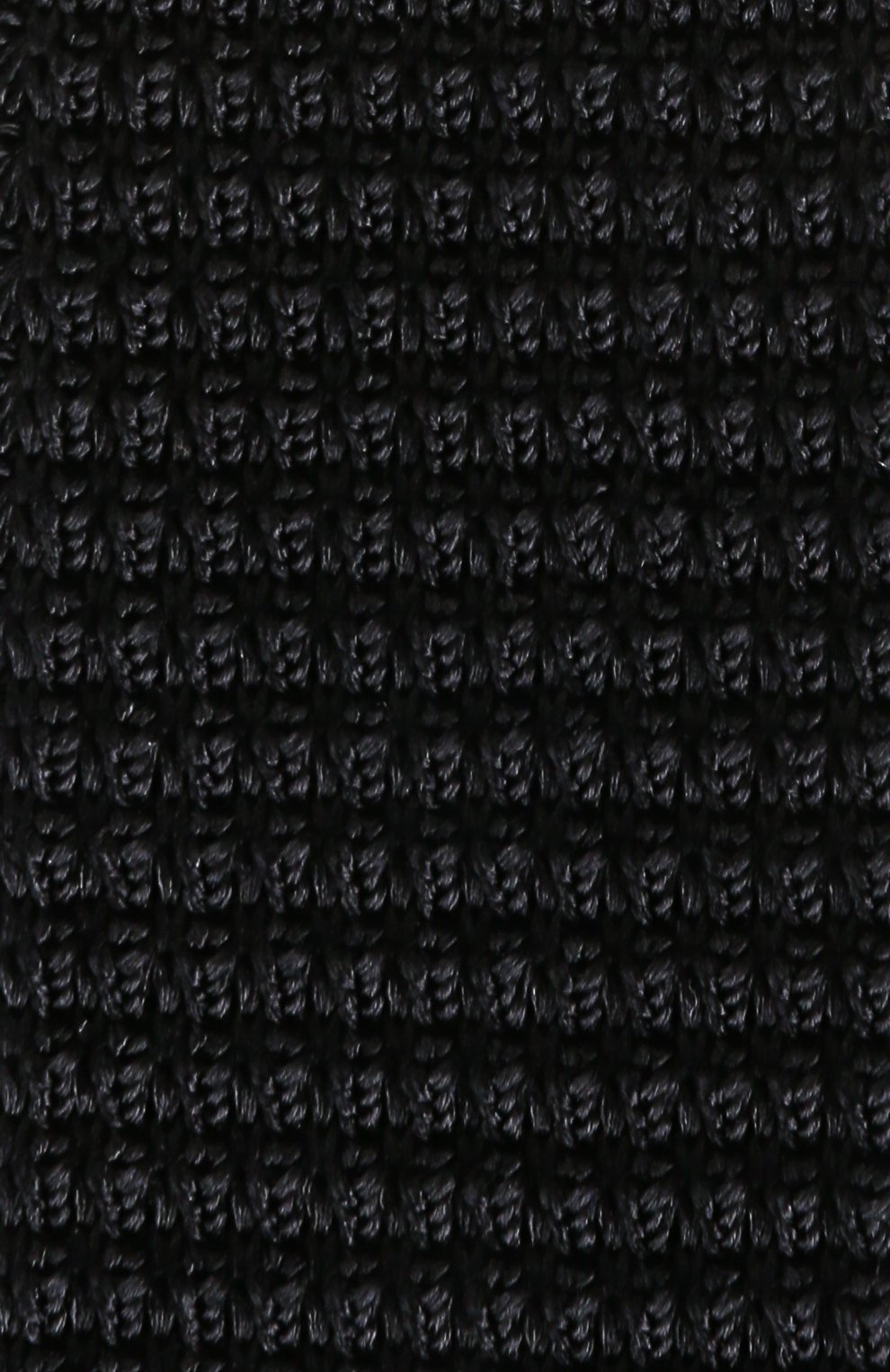Мужской шелковый вязаный галстук LANVIN черного цвета, арт. 1990/TIE | Фото 3 (Материал: Текстиль, Шелк; Принт: Без принта)