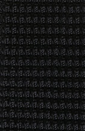 Мужской шелковый вязаный галстук LANVIN черного цвета, арт. 1990/TIE | Фото 3 (Материал: Текстиль, Шелк; Принт: Без принта)