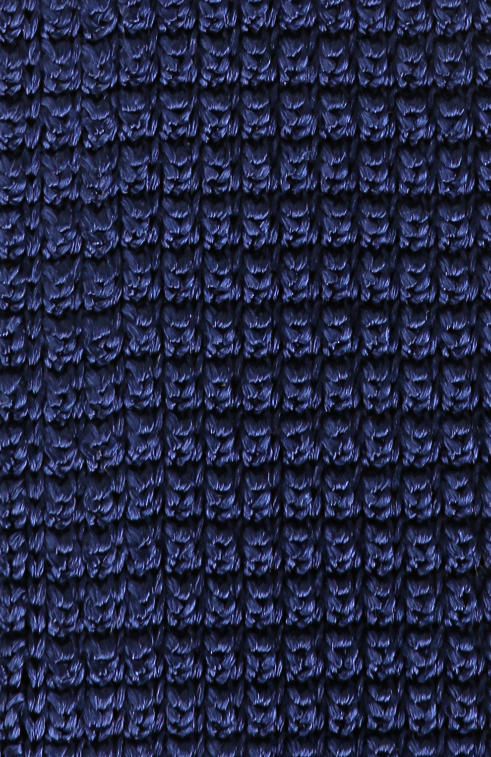 Мужской шелковый вязаный галстук LANVIN темно-синего цвета, арт. 1990/TIE | Фото 3 (Материал: Текстиль, Шелк; Принт: Без принта)
