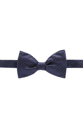 Мужской шелковый галстук-бабочка LANVIN синего цвета, арт. 2434/B0W TIE | Фото 1 (Материал: Текстиль, Шелк; Статус проверки: Проверено, Проверена категория)