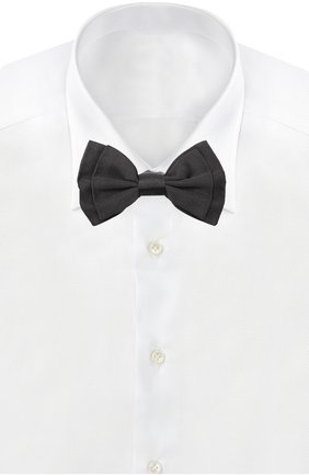 Шелковый галстук-бабочка Dolce & Gabbana, черного цвета, арт. 0135/GR057E/G0U46 в ЦУМ | Фото №2 Шелковый галстук-бабочка Dolce & Gabbana черного цвета | Фото №2