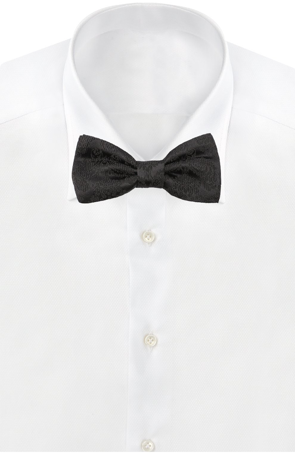 Шелковый галстук-бабочка Dolce & Gabbana, черного цвета, арт. 0135/GR053E/G0JED в ЦУМ | Фото №2 Шелковый галстук-бабочка Dolce & Gabbana черного цвета | Фото №2