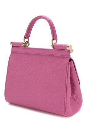 Женская сумка sicily small DOLCE & GABBANA розовая цвета, арт. 0116/BB6003/A1001 купить в ЦУМ | Фото №3 Сумка Sicily small Dolce & Gabbana розовая цвета | Фото №3