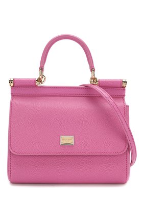 Женская сумка sicily small DOLCE & GABBANA розовая цвета, арт. 0116/BB6003/A1001 купить в ЦУМ | Фото №6 Сумка Sicily small Dolce & Gabbana розовая цвета | Фото №6