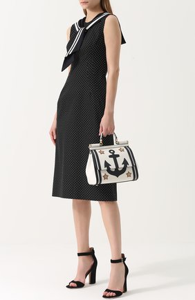 Женская сумка sicily medium с аппликацией DOLCE & GABBANA белая цвета, арт. 0116/BB6002/AI059 купить в ЦУМ | Фото №2 Сумка Sicily medium с аппликацией Dolce & Gabbana белая цвета | Фото №2