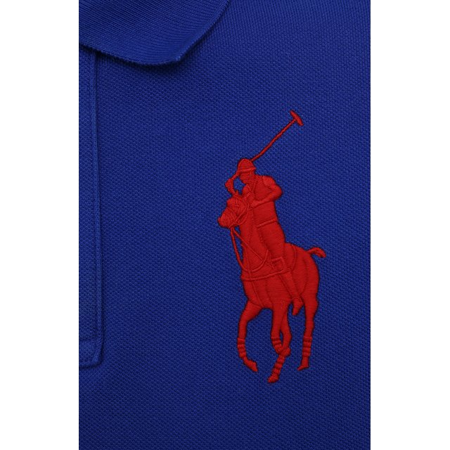 Хлопковое поло Polo Ralph Lauren V38/I0BPP/C9416, цвет синий, размер 44 V38/I0BPP/C9416 - фото 5