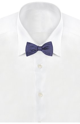 Мужской шелковый галстук-бабочка LANVIN синего цвета, арт. 2178/B0W TIE | Фото 2 (Материал: Текстиль, Шелк)