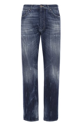 Мужские синие джинсы свободного кроя с потертостями 2 Men Jeans, арт. AMERICA/NL6PM купить в ЦУМ | Фото №1 Джинсы свободного кроя с потертостями 2 Men Jeans синие | Фото №1