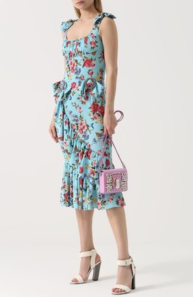 Сумка Lucia с отделкой стразами Dolce & Gabbana, розового цвета, арт. 0116/BB6288/AE745 в ЦУМ | Фото №2 Сумка Lucia с отделкой стразами Dolce & Gabbana розового цвета | Фото №2
