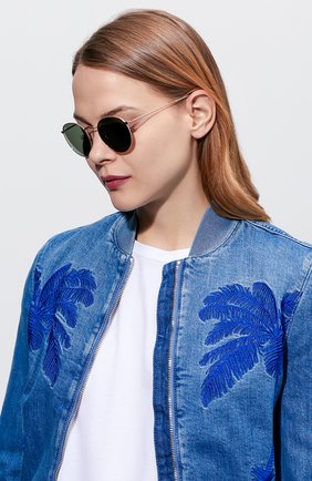 Женские солнцезащитные очки RAY-BAN золотого цвета по цене 11700 руб., арт. 3447-001 | Фото 2 Женские солнцезащитные очки RAY-BAN золотого цвета, арт. 3447-001 | Фото 2