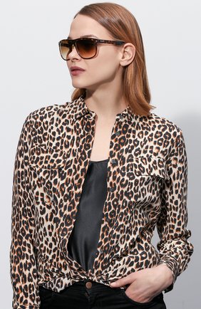 Женские солнцезащитные очки RAY-BAN коричневого цвета по цене 11700 руб., арт. 4147-710/51 | Фото 2 Женские солнцезащитные очки RAY-BAN коричневого цвета, арт. 4147-710/51 | Фото 2