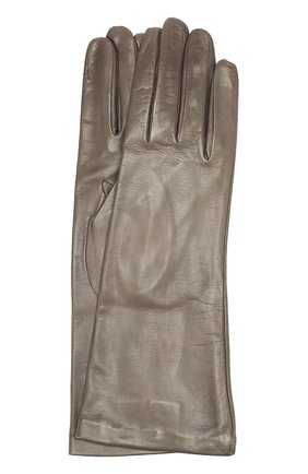 Женские серые кожаные перчатки Sermoneta Gloves, арт. SG15/301/B 4BT купить в ЦУМ | Фото №1 Кожаные перчатки Sermoneta Gloves серые | Фото №1