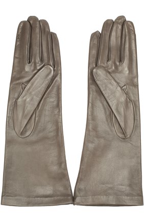 Женские серые кожаные перчатки Sermoneta Gloves, арт. SG15/301/B 4BT купить в ЦУМ | Фото №1 Кожаные перчатки Sermoneta Gloves серые | Фото №1