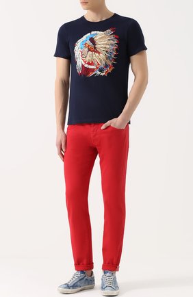 Мужские темно-синие джинсы прямого кроя 2 Men Jeans, арт. STEVE/NH9T4 купить в ЦУМ | Фото №1 Джинсы прямого кроя 2 Men Jeans темно-синие | Фото №1