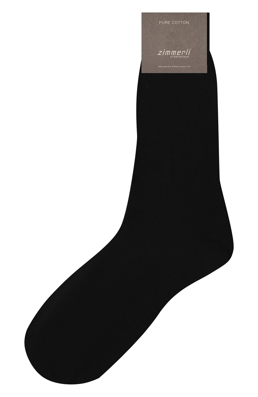Мужские хлопковые носки ZIMMERLI черного цвета, арт. 2501 | Фото 1 (Кросс-КТ: бельё; Материал внешний: Хлопок; Статус проверки: Проверено, Проверена категория)