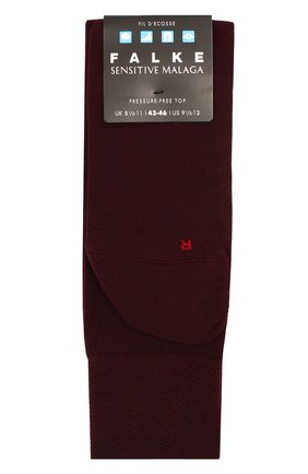 Мужские хлопковые носки sensitive malaga FALKE бордового цвета, арт. 14646 | Фото 1 (Материал внешний: Хлопок; Кросс-КТ: бельё; Статус проверки: Проверена категория)