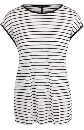 Женский черно-белый топ свободного кроя без рукавов Rag&Bone, арт. W274T00CV купить в ЦУМ | Фото №1 Топ свободного кроя без рукавов Rag&Bone черно-белый | Фото №1
