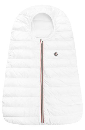 Детский пуховый конверт MONCLER ENFANT белого цвета по цене 21150 руб., арт. C1-951-00833-05-53048 | Фото 1 Детский пуховый конверт MONCLER ENFANT белого цвета, арт. C1-951-00833-05-53048 | Фото 1